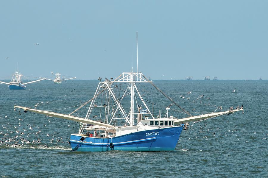 Boat Photograph - Louisiana Shrimp Boats  by Bradford Martin