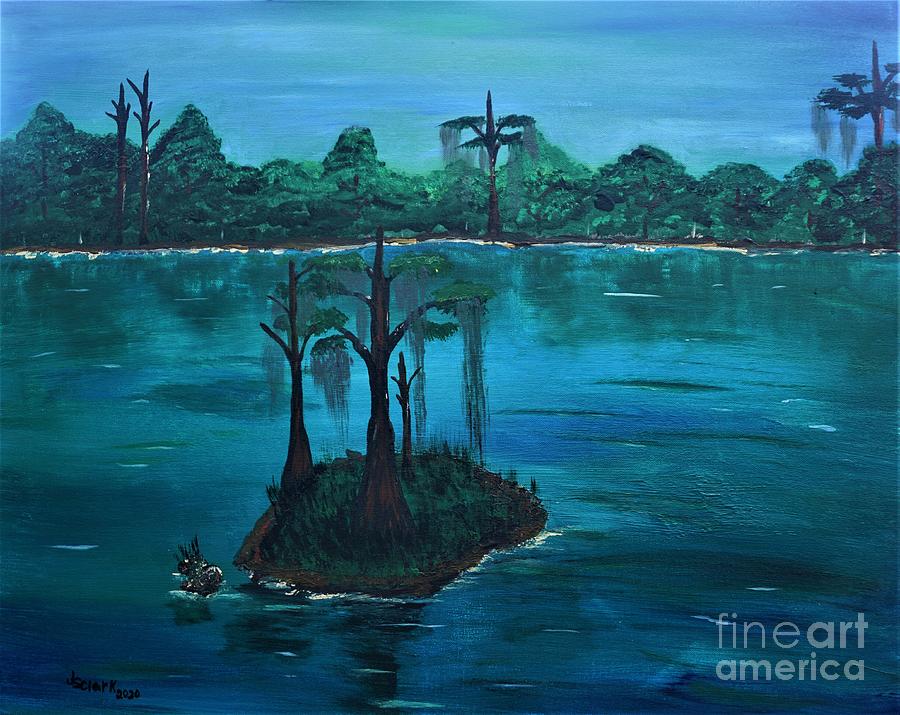 Louisiana Swamp Painting by Jimmy Clark