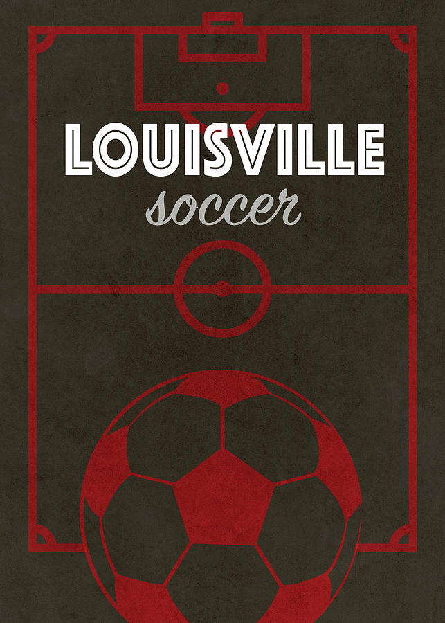 Louisville Mixed Media - Louisville College Sports Vintage Poster by Design Turnpike