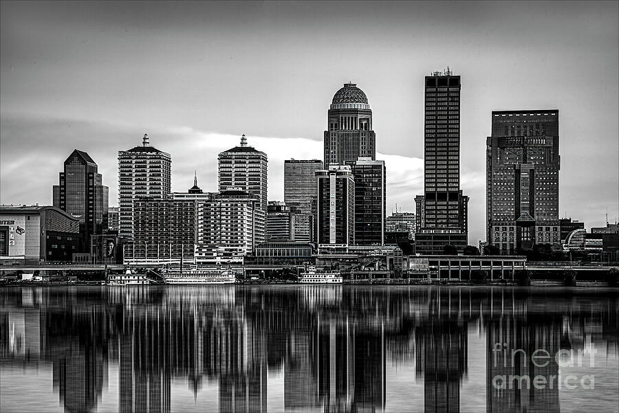 Louisville in Black and White Photograph by Shelia Hunt