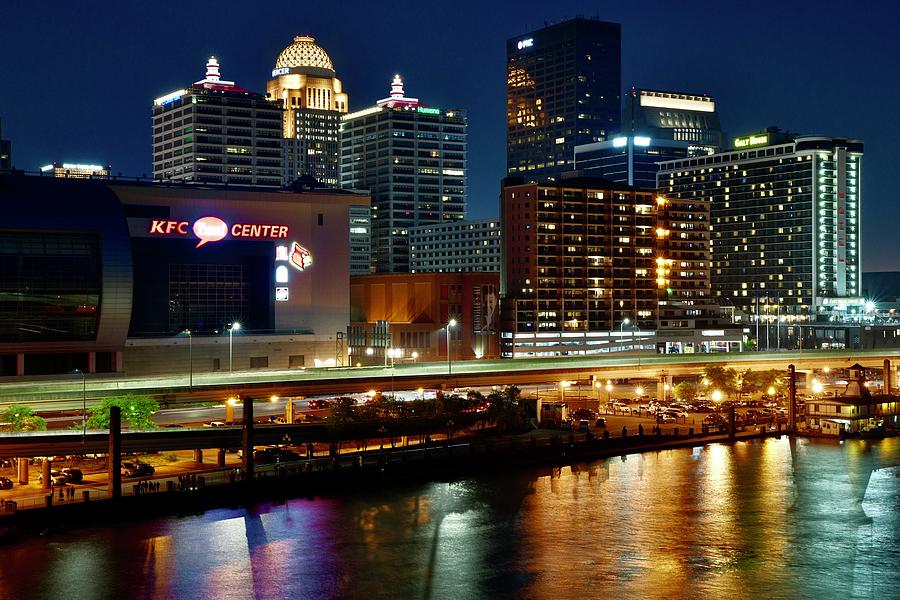 Louisville Lights the Riverfront Photograph by Frozen in Time Fine Art Photography