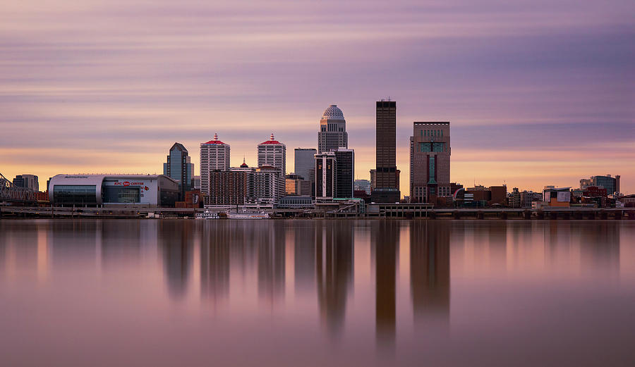 Louisville Skyline Photograph - Louisville Long Exposure Skyline by Dan Sproul