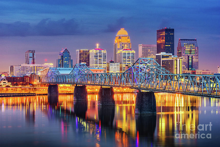 louisville-skyline-in-kentucky-at-sunset-cityscape-photo-photograph-by