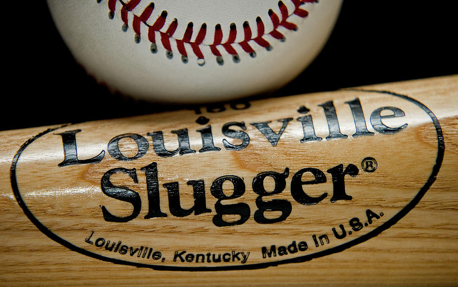 Louisville slugger bat and ball Photograph by Mike Donnelly - Fine Art  America