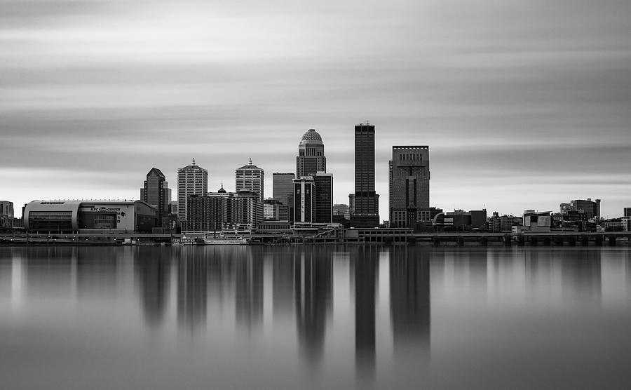 Louisville Long Exposure Skyline Black And White Photograph by Dan Sproul Louisville Long Exposure Skyline Black And White Photograph by Dan Sproul