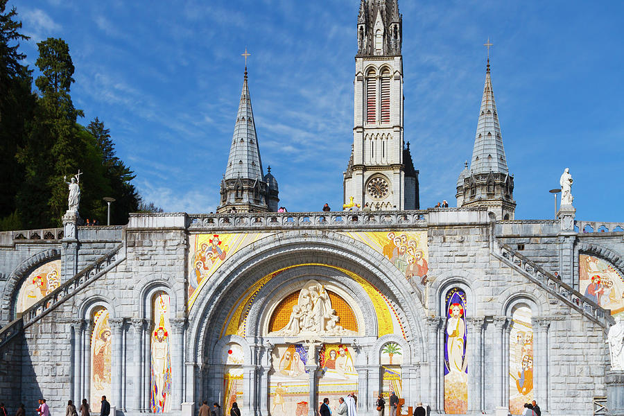 Lourdes Basilica 01 Photograph by Mikel Bilbao Gorostiaga | Fine Art ...