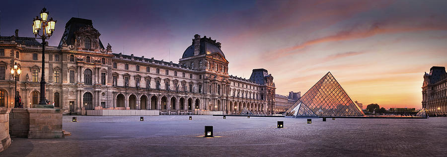 Louvre By Night Photograph by Serge Ramelli
