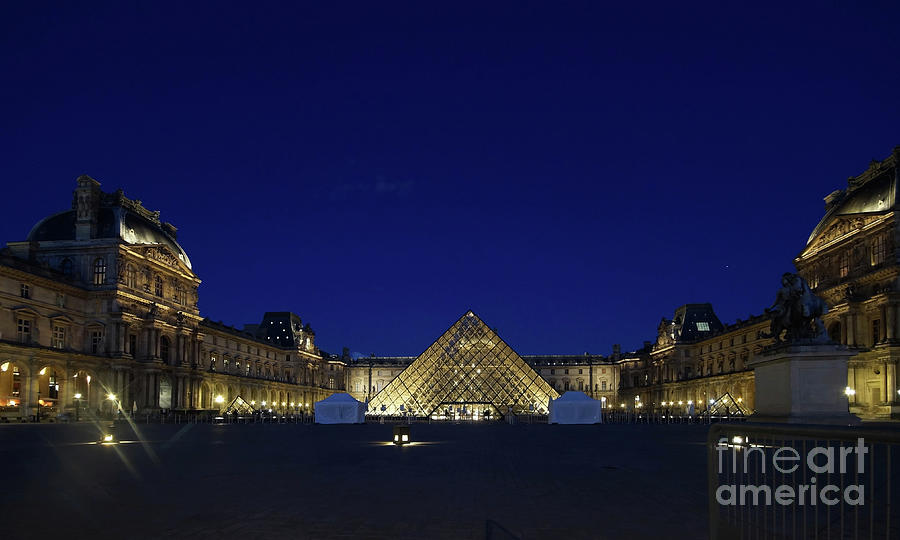 Louvre courtyard Paris 1 Photograph by Rudi Prott