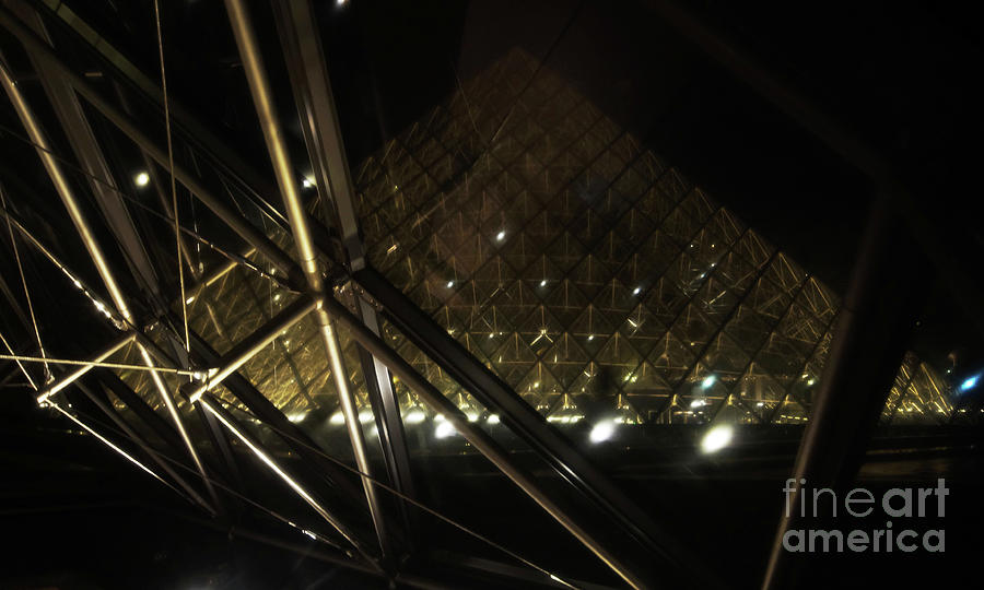 Louvre entrance pyramid 3 Photograph by Rudi Prott