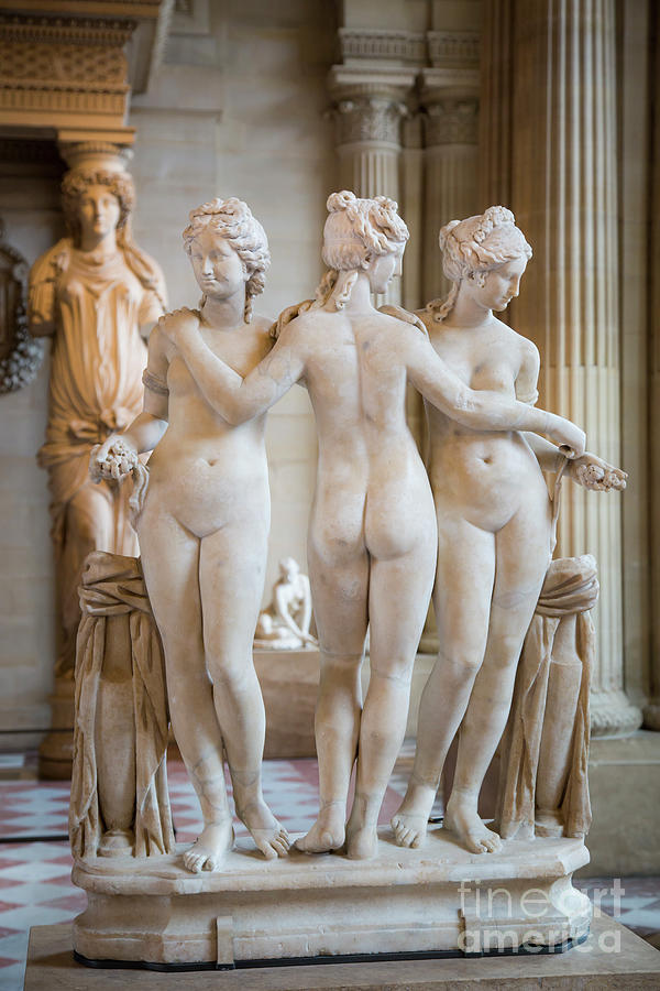 Louvre Museum - The Three Graces - Paris Photograph