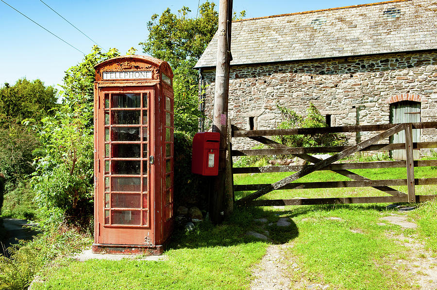 Lovaton Red Telephone Box Dartmoor Photograph by Helen Jackson