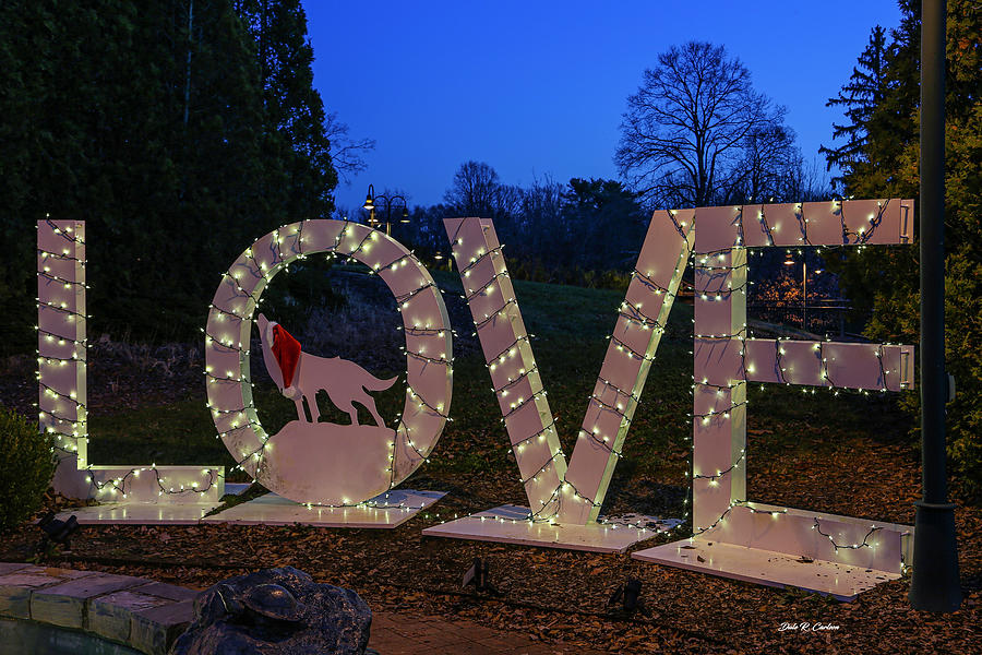 LOVE Abingdon Christmas Photograph by Dale R Carlson