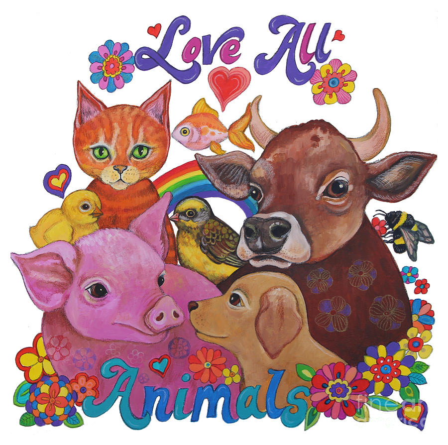 Love All Animals Painting by Lynda Bell