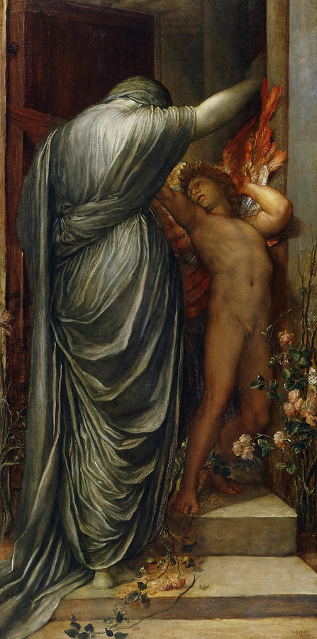 George Frederic Watts Painting - Love and Death, 1875 by George Frederic Watts