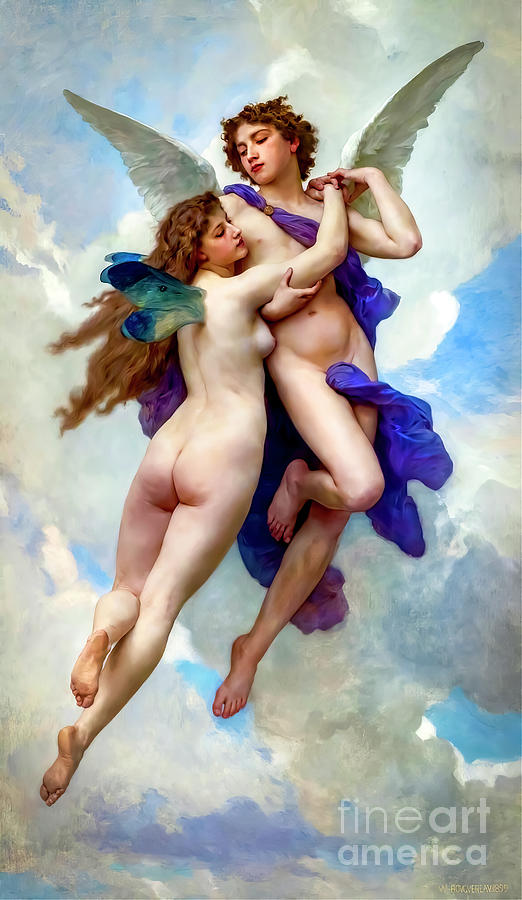 Love And Psyche by William-Adolphe Bouguereau Photograph by Carlos Diaz