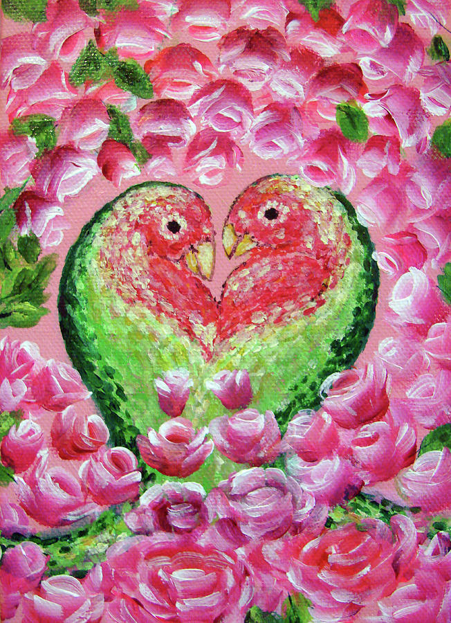 Love Birds Painting by Ashleigh Dyan Bayer
