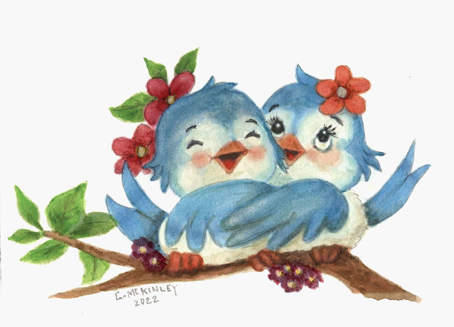 Love Birds Painting by Carl McKinley