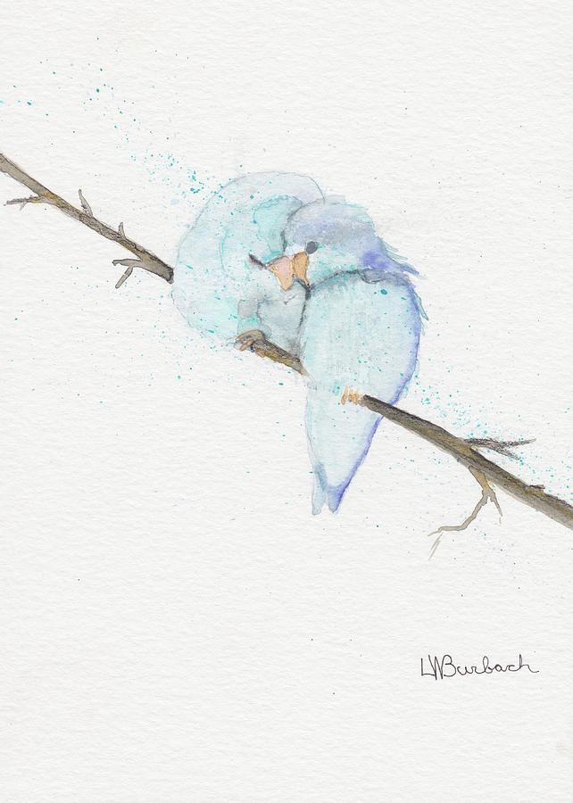 Love Birds Painting by Lisa Burbach