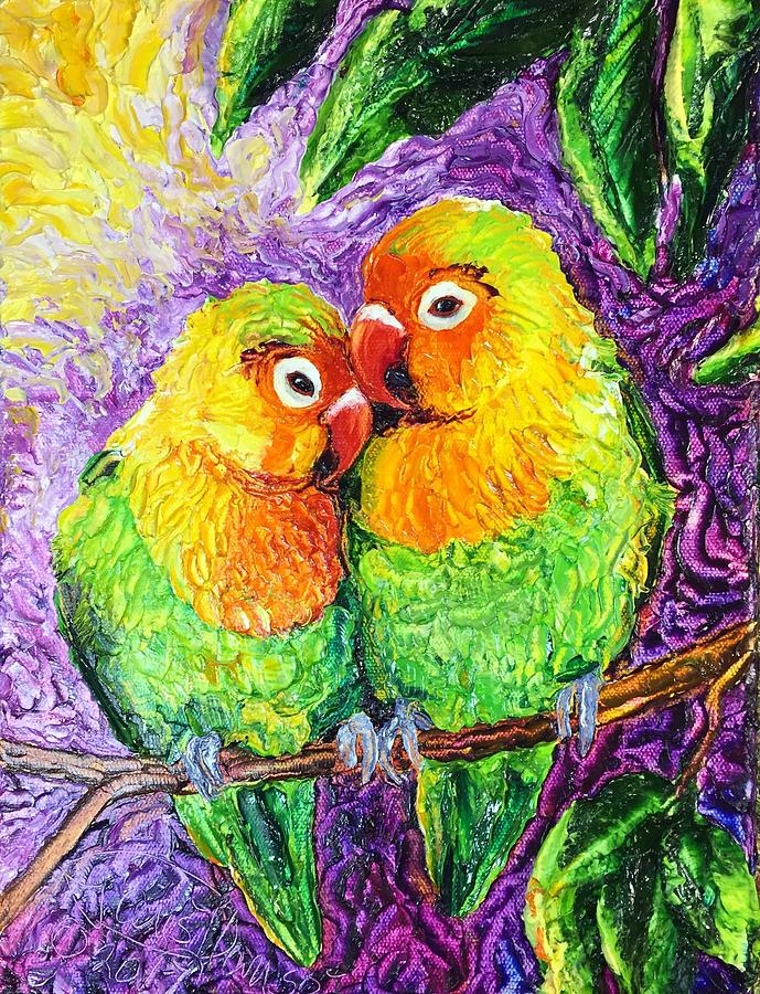 Love Birds Painting by Paris Wyatt Llanso