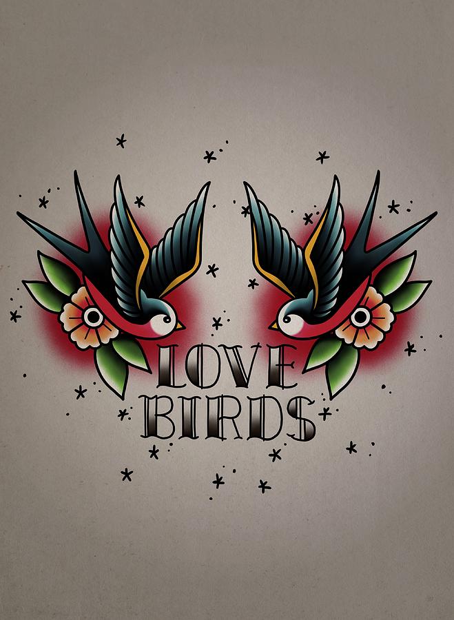 Love Birds Digital Art