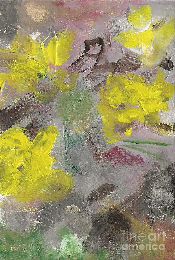 Love Blooms Painting by Deborah Ann Baker