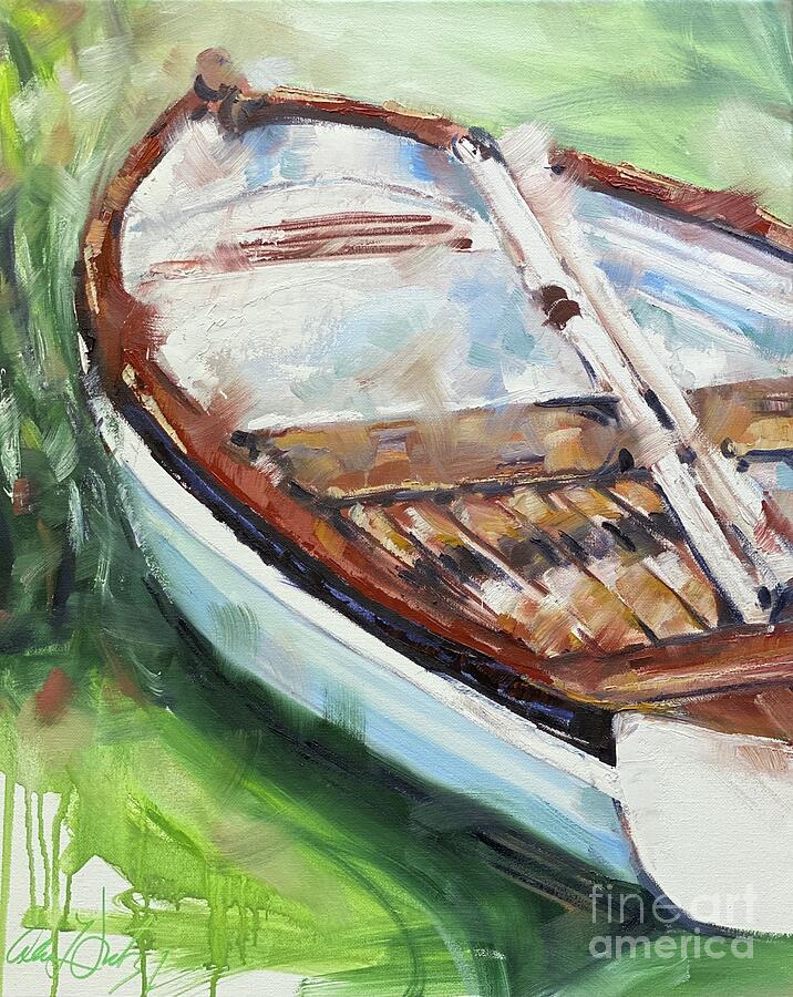 Love Boat Painting by Alan Metzger