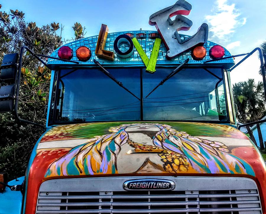 Love Bus #2 Photograph by Cathy Rose Rader - Pixels