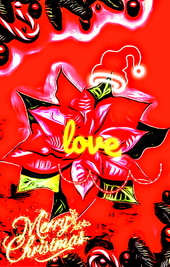 Christmas Painting - Love Christmas  by Vanessa Sisk