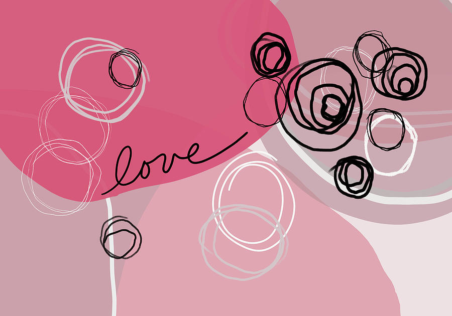 Love Circles Digital Art by Nancy Merkle