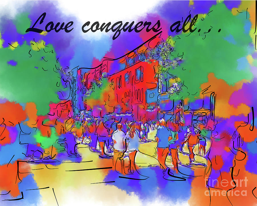 Love Conquers All Seattle Abstract Digital Art by Kirt Tisdale