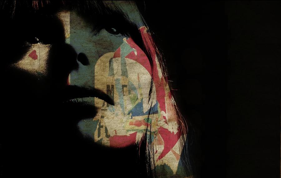 Joni Mitchell Digital Art - Love Cries - Joni Mitchell by Paul Lovering