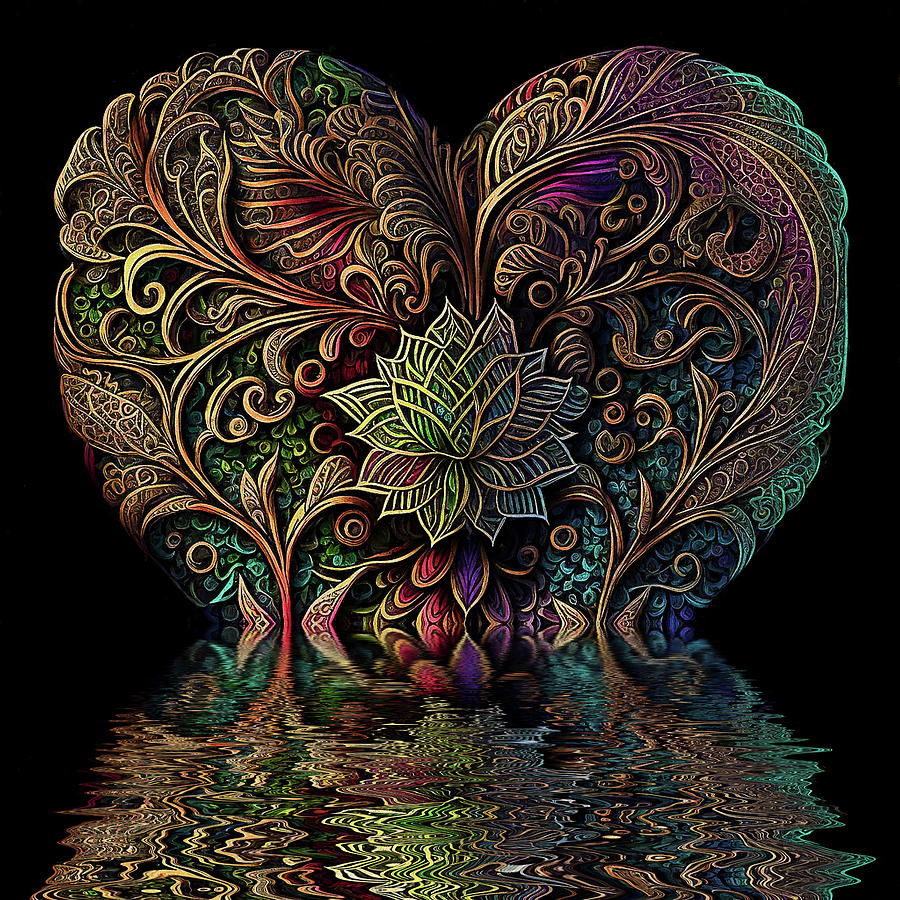 Love Flood Digital Art by Peggy Collins