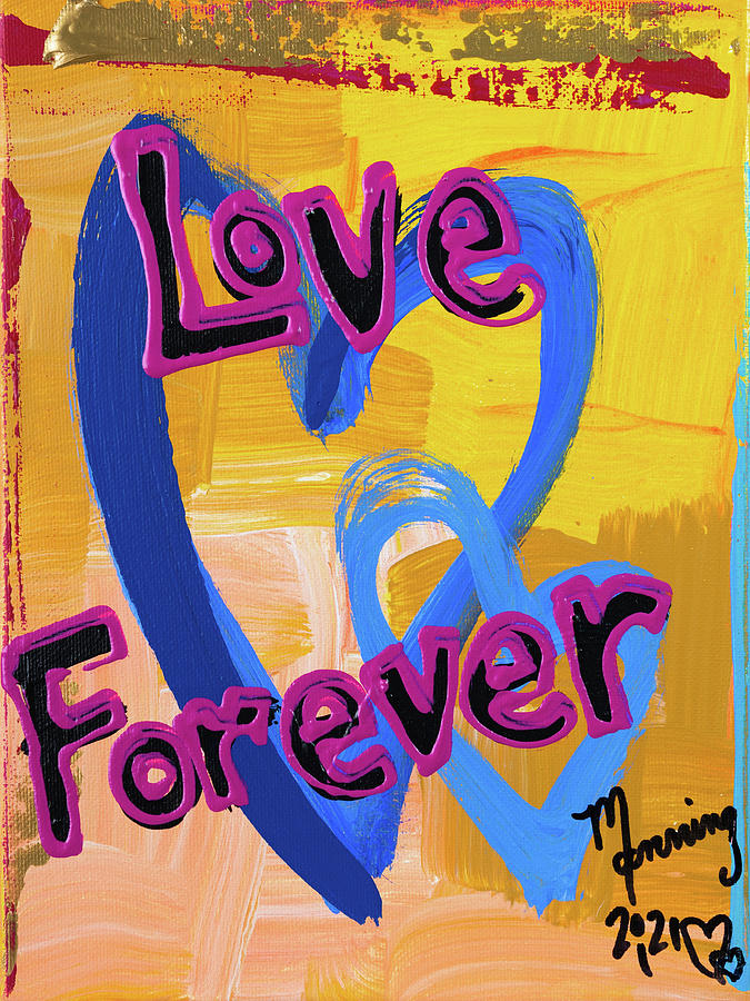 Forever Love NY-W21-FLV-002 Painting by Richard Sean Manning