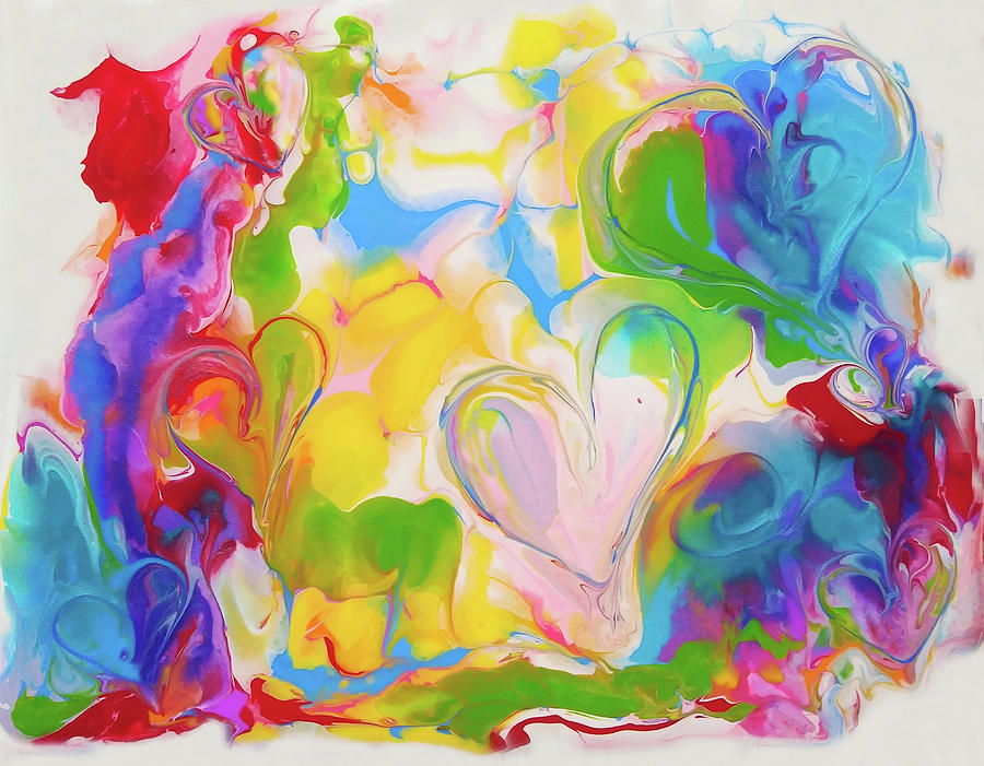 Love Happy Painting by Deborah Erlandson