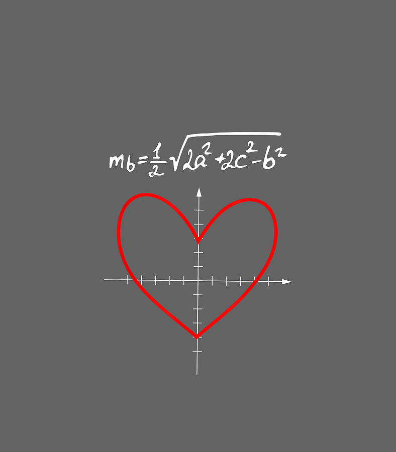 Love Heart Equation Math Graphic Funny Valentines Day Digital Art By 