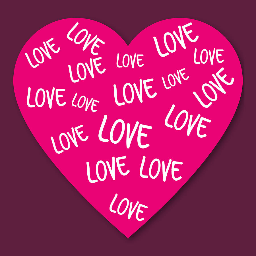 Love Heart Valentine s Day Digital Art by Gina De Gorna