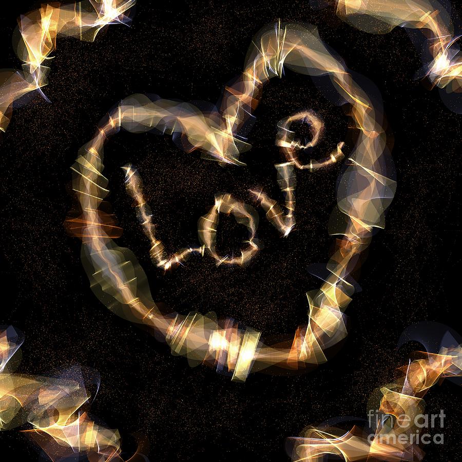 Love Heart Digital Art by Yvonne Johnstone