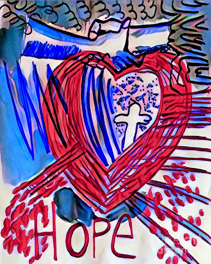 Love, Hope, Peace Digital Art by Christine Tyler
