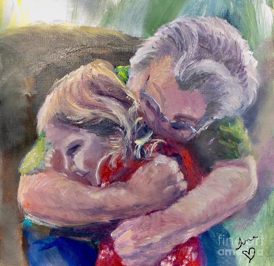 Love Hug Color Version Painting