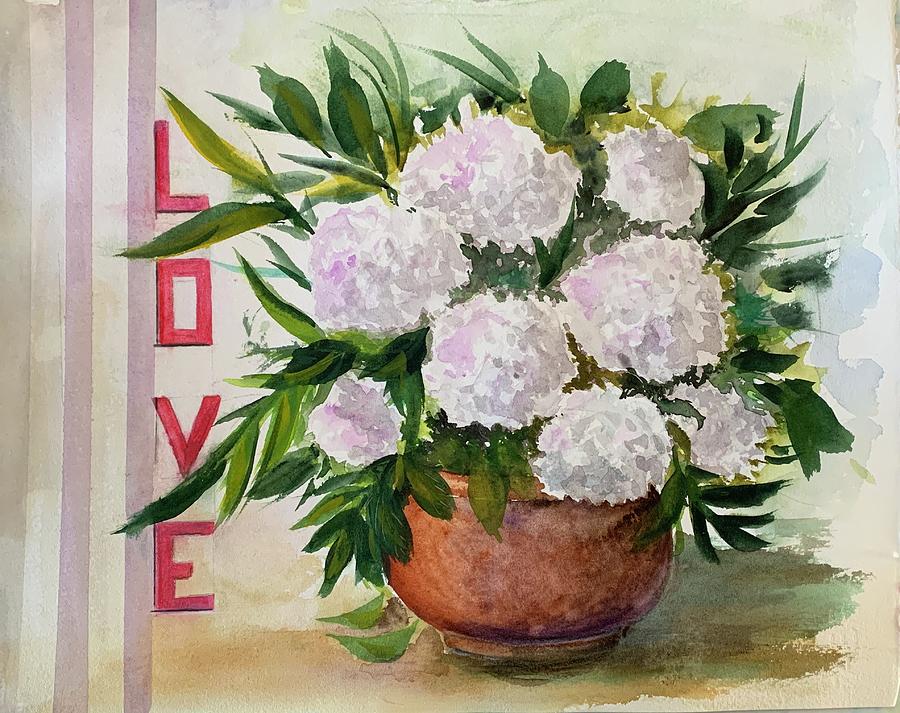 Love II Painting by Paintings by Florence - Florence Ferrandino