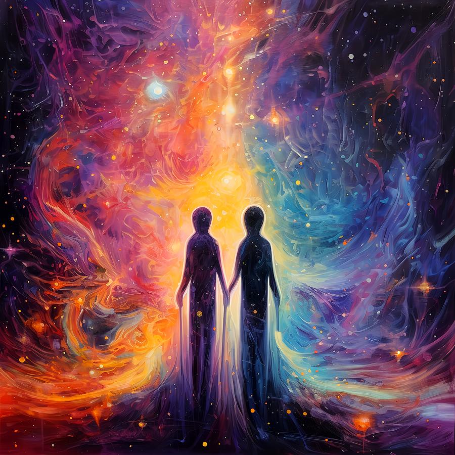 Love in Universe 4 Painting by Lilia D - Fine Art America