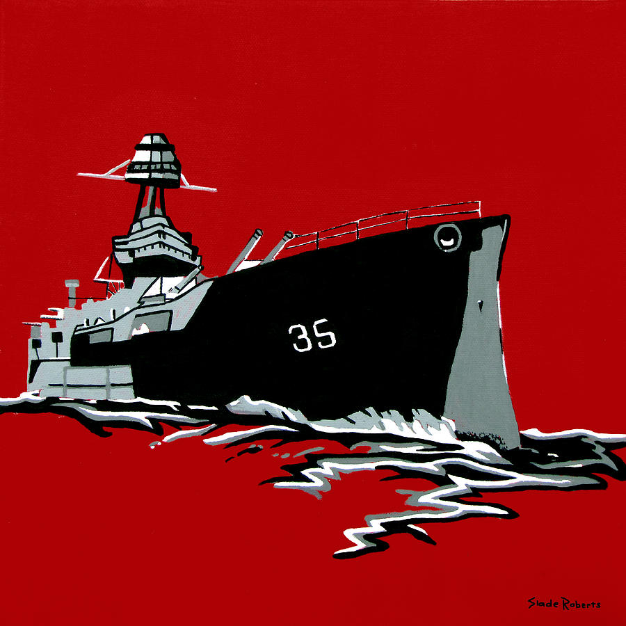 Transportation Painting - Love is a Battleship  by Slade Roberts