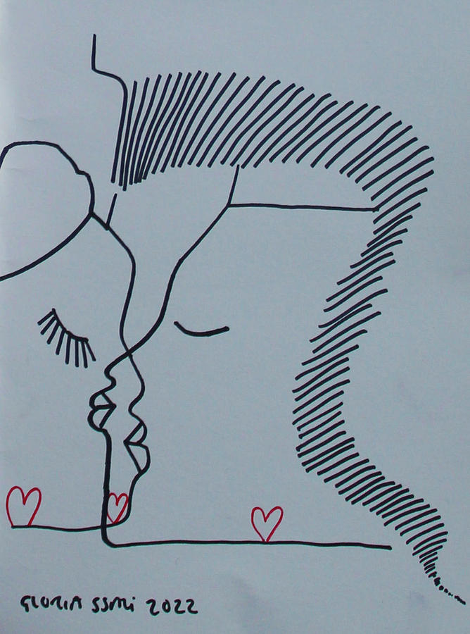 Love is All  I Share With You Drawing by Gloria Ssali
