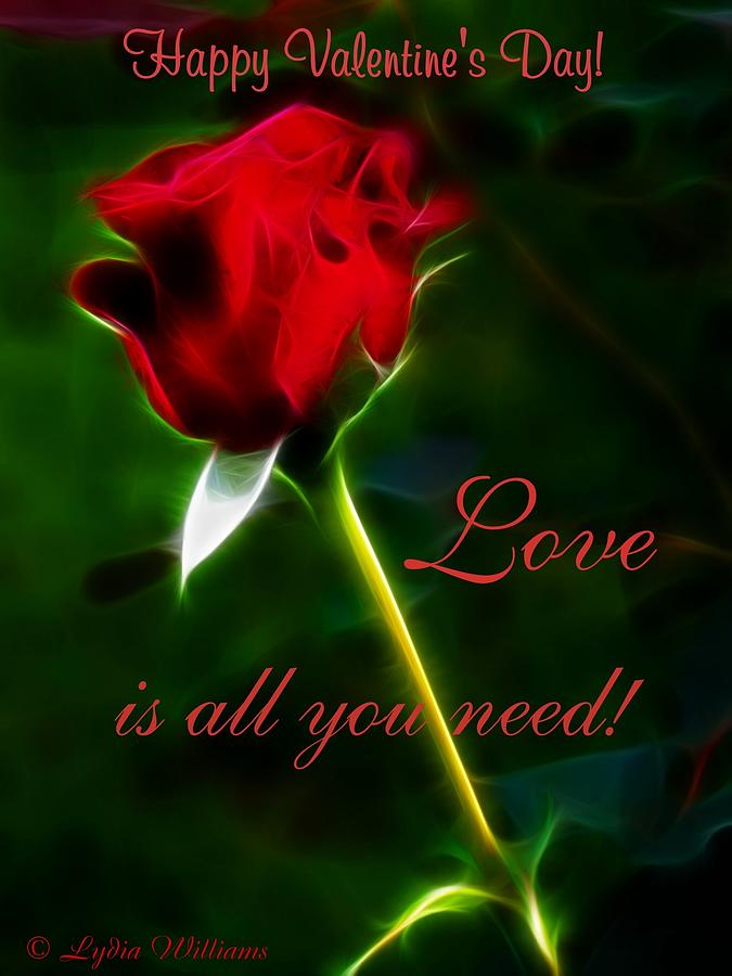 Love Is All You Need Digital Art By Lydia Williams - Fine Art America