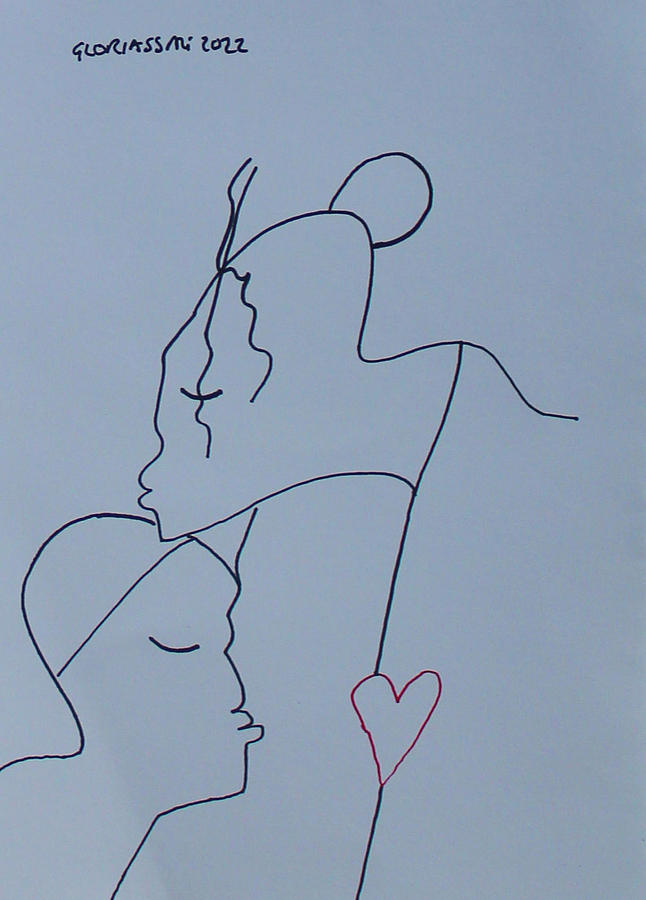 Love is Letting You Know You Are My Heartbeat Drawing by Gloria Ssali