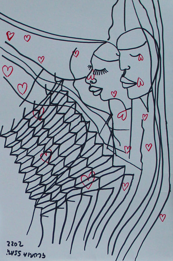 Love is Our Roller Coaster Relationship Always Means i Love You Drawing by Gloria Ssali