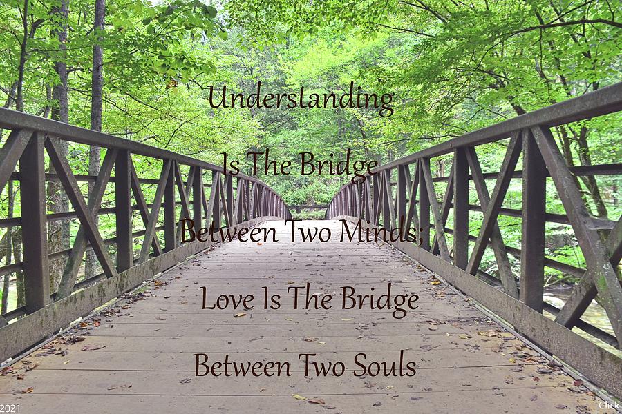 Nature Photograph - Love Is The Bridge Between Two Souls by Lisa Wooten