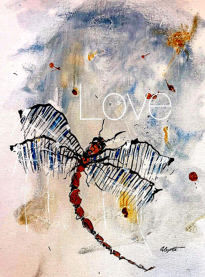 Love Is The Change Drawing by C F Legette