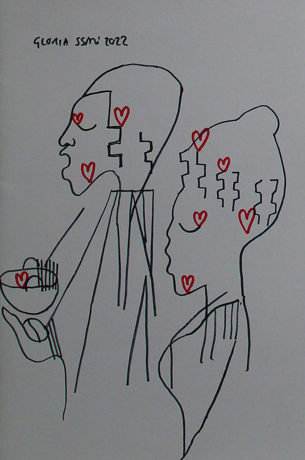 Love is Your Song Drawing by Gloria Ssali