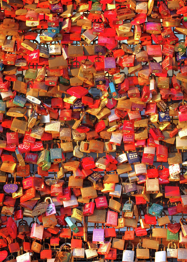 Portrait Photograph - LOVE LOCKS - FINE ART PHOTOGRAPHY and A CHALLENGING 1,000 pc. JIGSAW PUZZLE KIT by Douglas Taylor